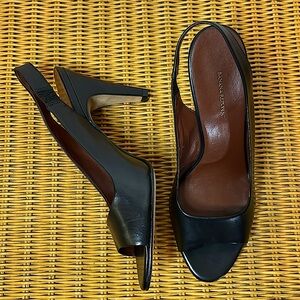 NWT BANANA REPUBLIC Sling Back Heel Peep Toe Sandals Sz 10